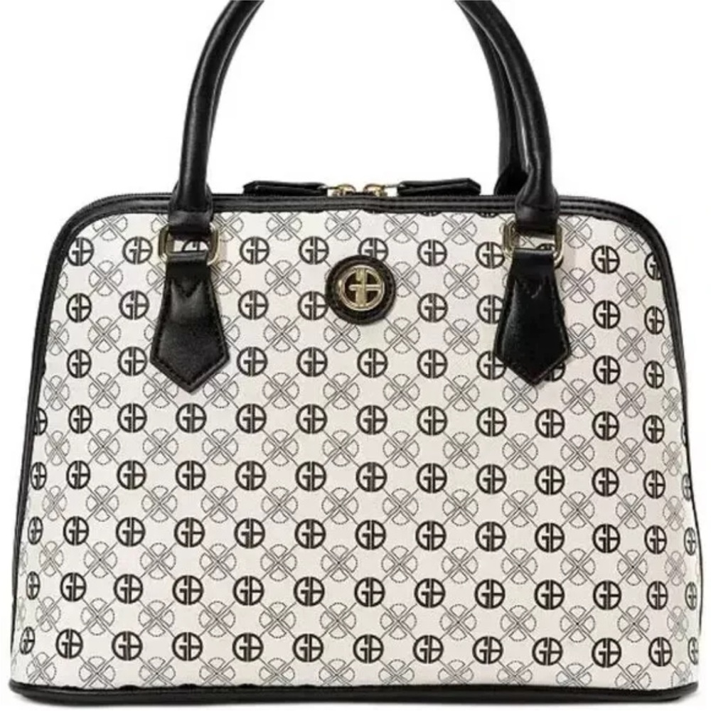 Giani Bernini White Black Satchel